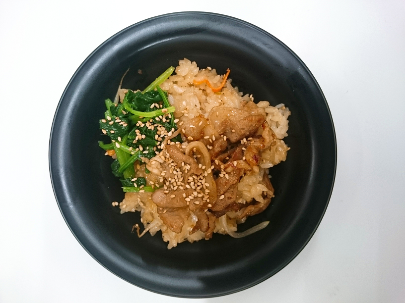 焼肉丼　焼きビビンバ風