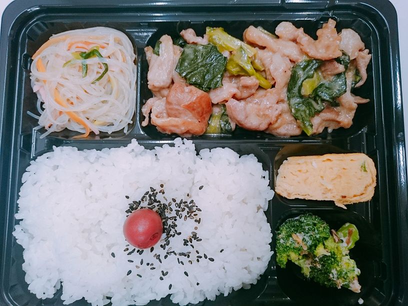 豚肉と小松菜の味噌マヨ