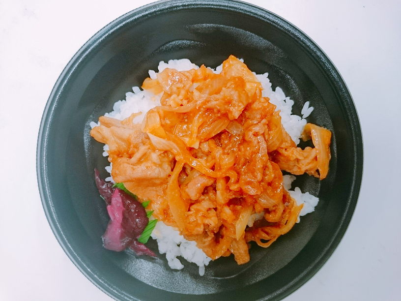 豚肉のみそ漬け丼